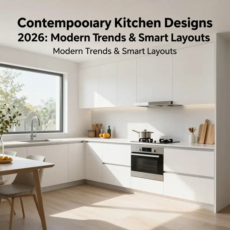 Contemporary Kitchen Designs 2026: Modern Trends & Smart Layouts 2