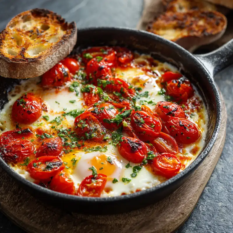 Baked Eggs with Tomatoes