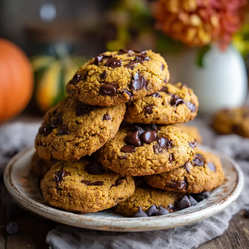 Brown Butter Pumpkin Chocolate Chip Cookies