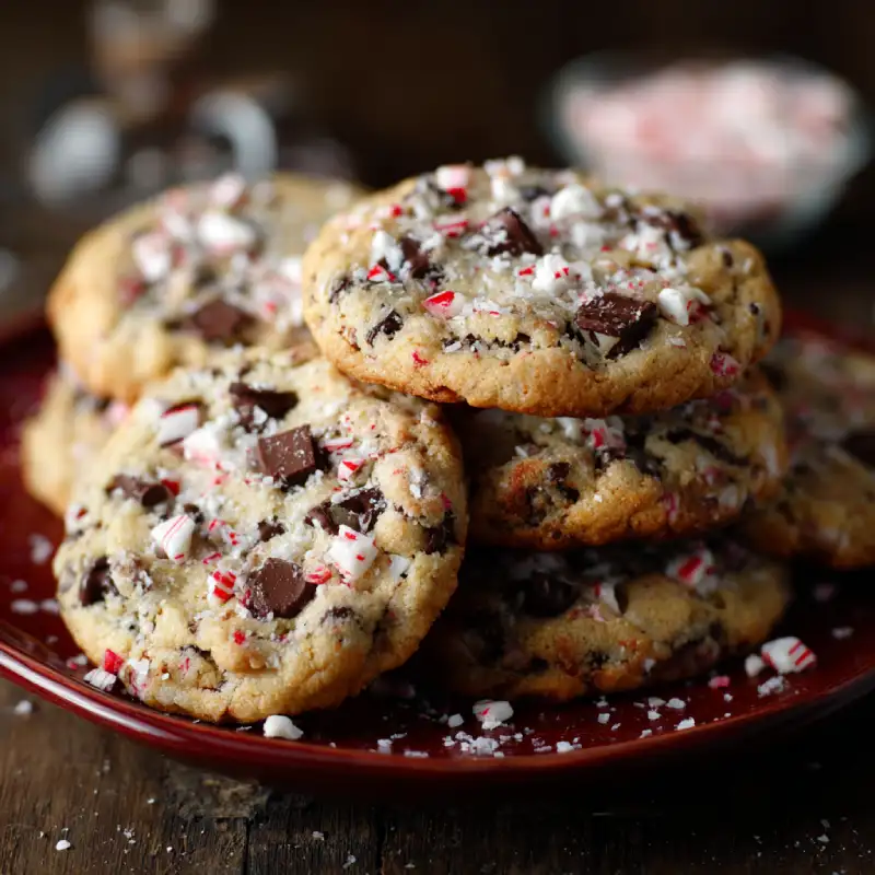Peppermint Chocolate Chip Cookies